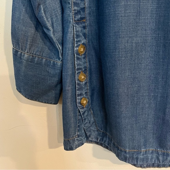Chicos Touch Of Cool Denim Tunic size 0 - Picture 3 of 11